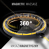 Hhm21 Hula Hop Black/Yellow Z Magnesami, Wypustkami Tpe I Obciążnikiem + Licznik Hms
