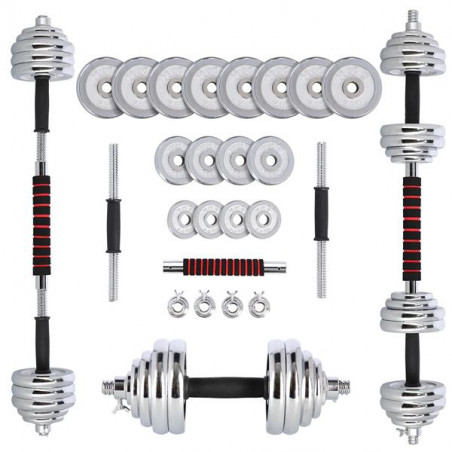 Stc30 Sztangielki-Sztanga W Walizce Chrom 2X15Kg Hms