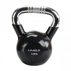 Ktc12 Black Uchwyt Chrom Radełkowany Kettlebell Żeliwny Hms