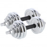 Stc30 Sztangielki-Sztanga W Walizce Chrom 2X15Kg Hms