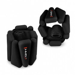 Snk01 Black Silikonowe Obciążniki Do Ćwiczeń Na Kostki I Nadgarstki Hms