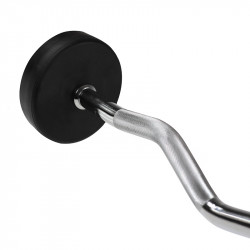 Bar/Dumbbell Fixed Bent Rubberized 30 Kg HMS Gsl-30