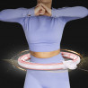 Zestaw Hula Hop Magnetyczny Pink Hhm15 Z Licznikiem Hms + Pas Wyszczuplający Br163 Red