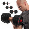 (2 Parts) Dumbbells- Barbell From Composite Materials 40 Kg HMS Sgp40