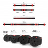 (2 Parts) Dumbbells- Barbell From Composite Materials 40 Kg HMS Sgp40