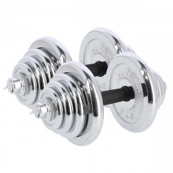 Dumbbells/Barbell in Chromed Suitcase 2X25Kg HMS Stc50