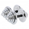 Dumbbells/Barbell in Chromed Suitcase 2X25Kg HMS Stc50