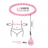 Hhw11 Plus Size Hula Hop Light Pink Z Wypustkami I Obciążnikiem Hms