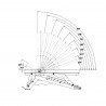 Adjustable Exercise Bench HMS L3150