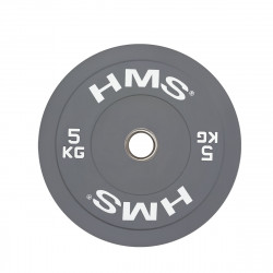Cbr05 Gray Talerz Olimpijski Bumper 5 Kg Hms