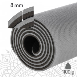 Tpe Yoga Mat Gray HMS Ym10