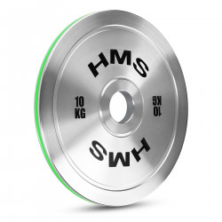 Tos100 Talerz Olimpijski Stalowy Kalibrowany 10 Kg Hms