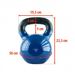 Blue Kettlebell Iron Covered with Vinyl Hms Knv16