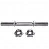 Straight Bar 2.5Kg with Threads and Clamps 350Mm HMS Gpr35