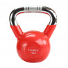 Ktc10 Red Uchwyt Chrom Radełkowany Kettlebell Żeliwny Hms