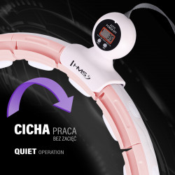 Hhm15 Hula Hop Pink Z Magnesem I Obciążnikiem + Licznik Hms
