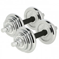 Dumbbells/Barbell in Chromed Suitcase 2X10Kg HMS Stc21