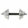 Dumbbells/Barbell in Chromed Suitcase 2X10Kg HMS Stc21