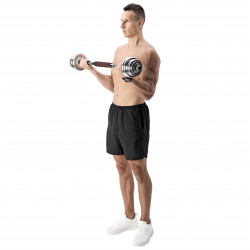 Dumbbells/Barbell in Chromed Suitcase 2X10Kg HMS Stc21