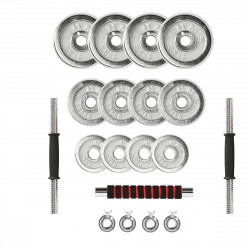 Dumbbells/Barbell in Chromed Suitcase 2X10Kg HMS Stc21