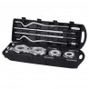 Dumbbells-Straight and Bent Barbell in Chromed Case 55Kg HMS Stc55