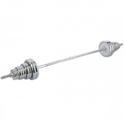 Dumbbells-Straight and Bent Barbell in Chromed Case 55Kg HMS Stc55