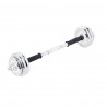 Dumbbells-Straight and Bent Barbell in Chromed Case 55Kg HMS Stc55