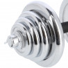 Dumbbells-Straight and Bent Barbell in Chromed Case 55Kg HMS Stc55