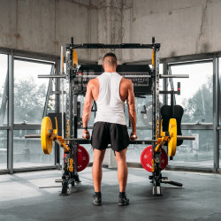 Multifunctional Exercise Atlas with Smith Machine and HMS Cyklon X Equipment