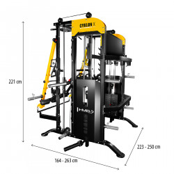 Multifunctional Exercise Atlas with Smith Machine and HMS Cyklon X Equipment
