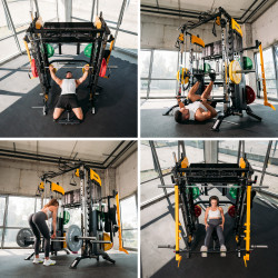 Multifunctional Exercise Atlas with Smith Machine and HMS Cyklon X Equipment