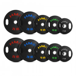 Tog Zestaw Talerzy Olimpijskich Ogumowanych 2 X 5 - 25 Kg (150 Kg) Hms