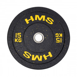 Htbr15 Yellow Talerz Olimpijski Bumper 15 Kg Hms