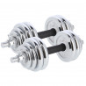 Stc30 Sztangielki-Sztanga W Walizce Chrom 2X15Kg Hms
