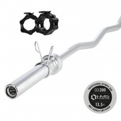 Olympic Bar 13.5Kg 1500Mm HMS Premium Gol200 + Clamps Zg 1000B