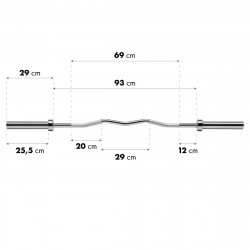 Olympic Bar 13.5Kg 1500Mm HMS Premium Gol200 + Clamps Zg 1000B