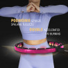 Hhm16 Hula Hop Black/Pink Z Magnesami I Obciążnikiem + Licznik Hms
