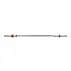 Olympic Barbell 20Kg 2200Mm HMS Go700 + Clamp Zg1000 Red