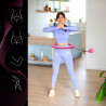 Zestaw Hula Hop Oha02 Pink Z Wypustkami I Obciążnikiem One Fitness + Pas Br160