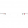 Olympic Straight Barbell 20Kg 2200Mm HMS Gop220 Pro + Zg1000R Red Clamps