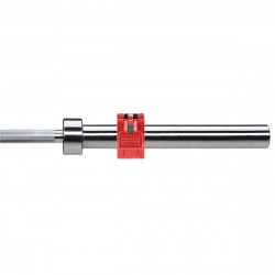 Olympic Straight Barbell 20Kg 2200Mm HMS Gop220 Pro + Zg1000R Red Clamps
