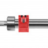 Olympic Straight Barbell 20Kg 2200Mm HMS Gop220 Pro + Zg1000R Red Clamps