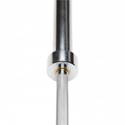 Olympic Straight Barbell 20Kg 2200Mm HMS Gop220 Pro + Zg1000R Red Clamps