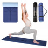 Tpe Yoga Mat Navy Blue HMS Ym10