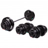 Set (3 pieces) Composite Barbell and Dumbbells 62 Kg HMS Sgsp60