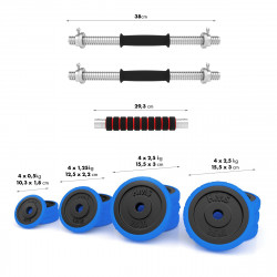Barbells-Bar Rubberized 30Kg HMS Sgg30