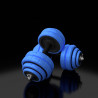 Barbells-Bar Rubberized 30Kg HMS Sgg30