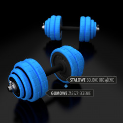 Barbells-Bar Rubberized 30Kg HMS Sgg30