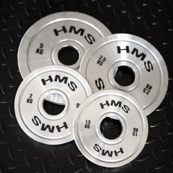 Tos Zestaw Talerzy Olimpijskich Stalowych Kalibrowanych 2 X 1.5 - 5.0 Kg (22 Kg) Hms