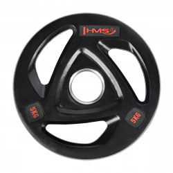 Tox05 Czarny Talerz Olimpijski Ogumowany 5 Kg Hms